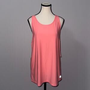 Reaction Kenneth Cole pink athletic tank top women’s size large NWT